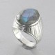 انگشتر نقره مردانه سنگ لابرادوریت