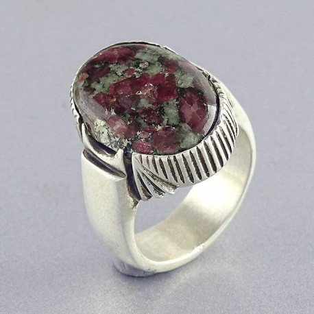 انگشتر نقره مردانه نگین یودالیت