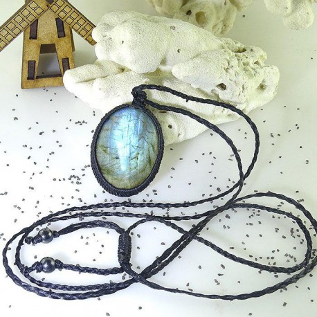 گردنبند سنگ لابرادوریت