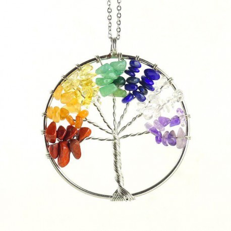 مدال درخت هفت سنگ چاکرا