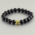 دستبند عقیق سیاه مات