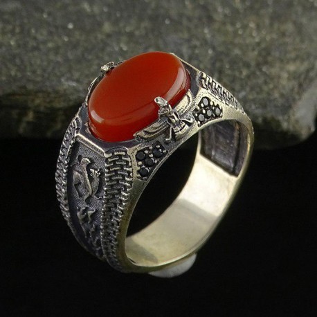 انگشتر نقره مردانه