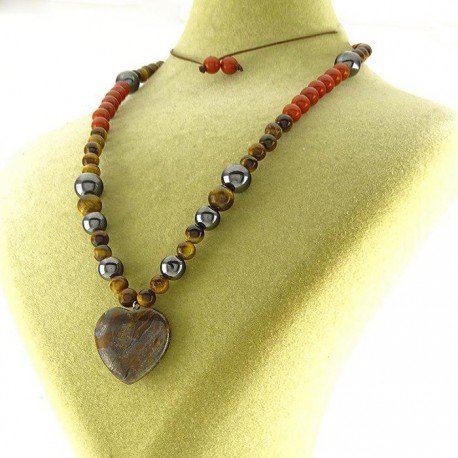 گردنبند سنگ طبیعی