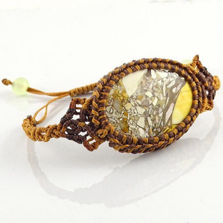 دستبند بافت سنگ موکائیت