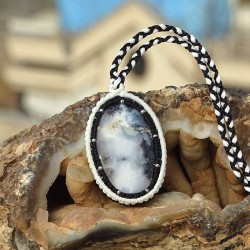 گردنبند تمام بافت عقیق شجر