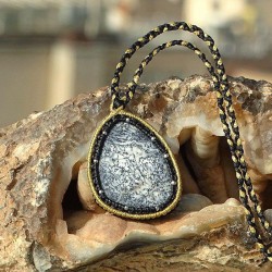 گردنبند تمام بافت عقیق شجر