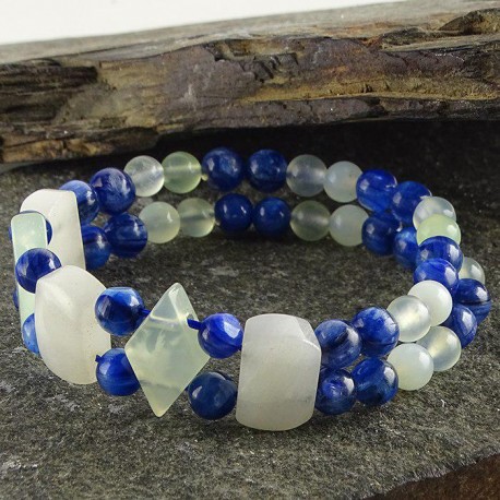 دستبند سنگ یشم و کیانیت