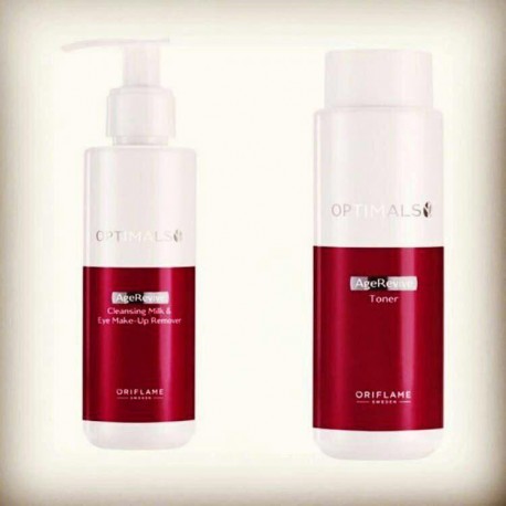 تونر و شيرپاك كن صورت و چشم ضد پيري اپتيمالز