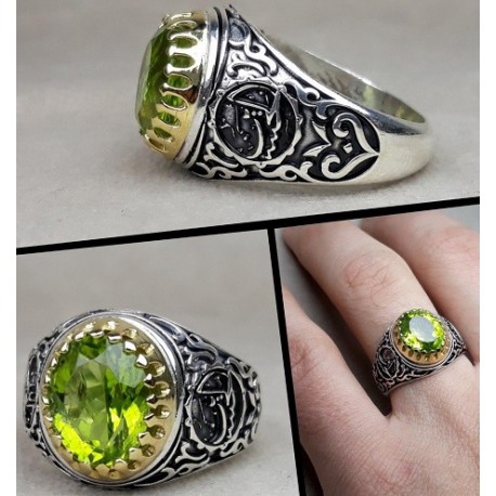 انگشتر نقره زبرجد