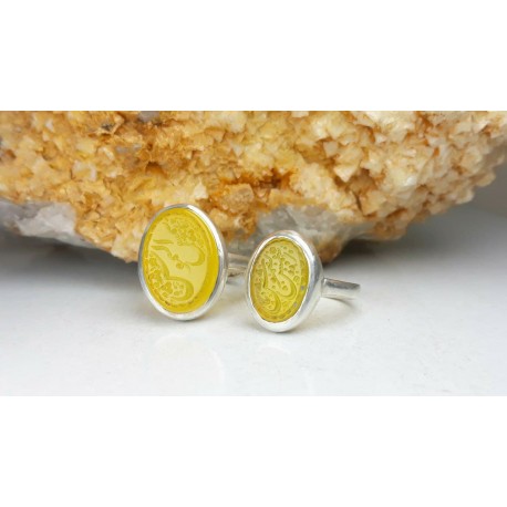 انگشتر عقیق زرد