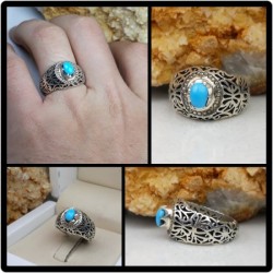 انگشتر فیروزه اصل نیشابور